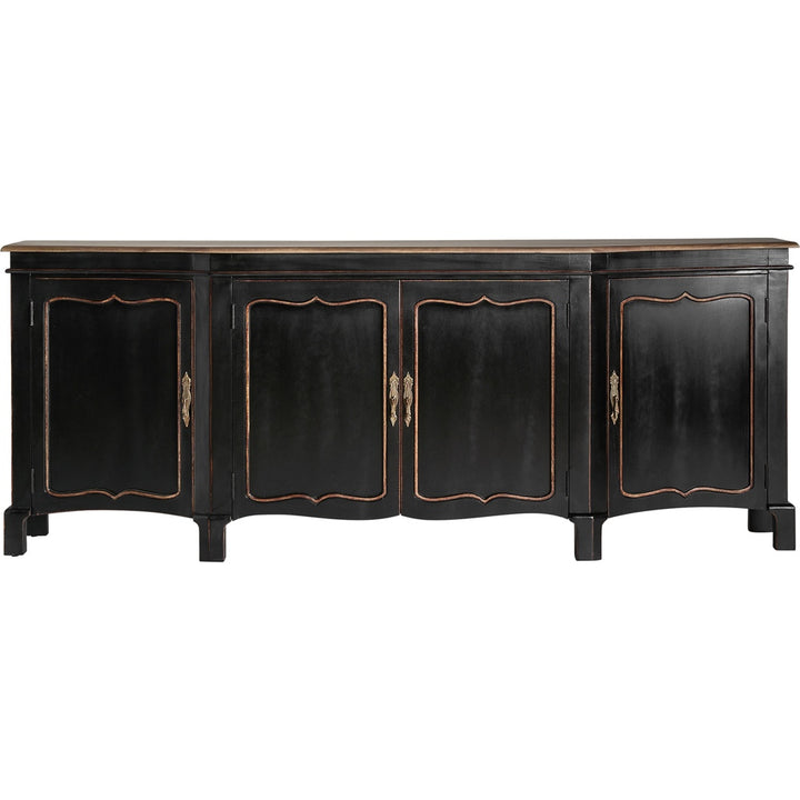 Credenza nera di lusso in legno di mango