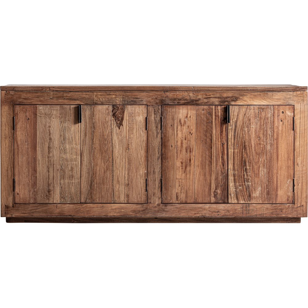 credenza rustica legno recuperato ferro nero