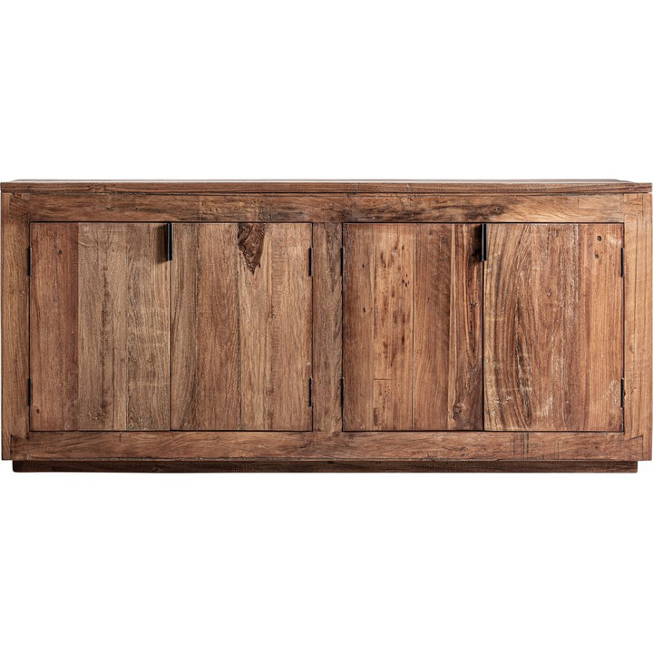 credenza rustica legno recuperato ferro nero