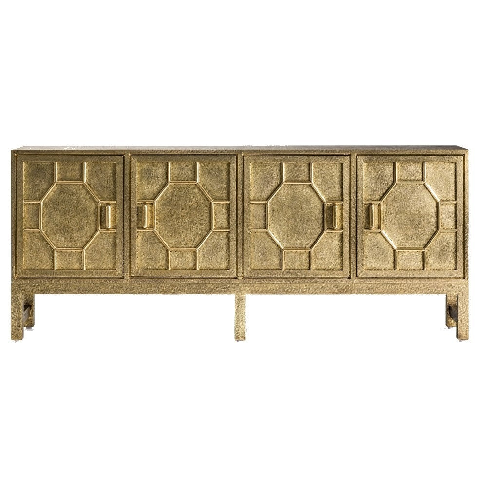 Mobile credenza ottone dorato