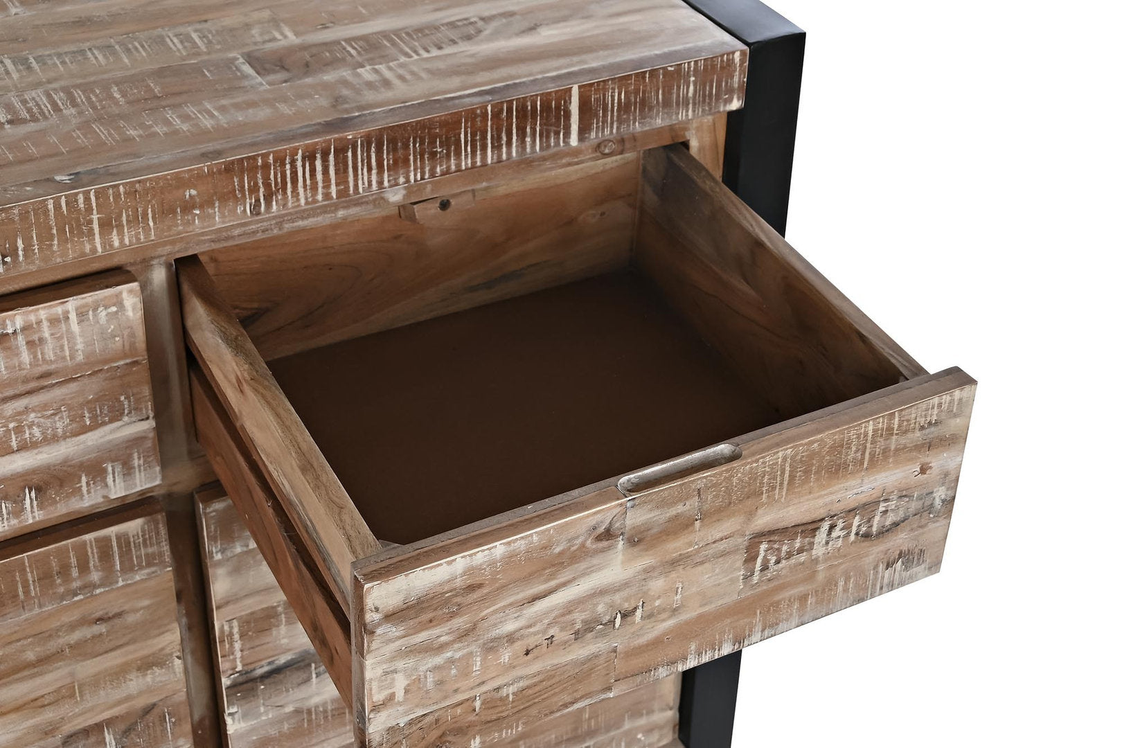 Buffet industrial legno acacia