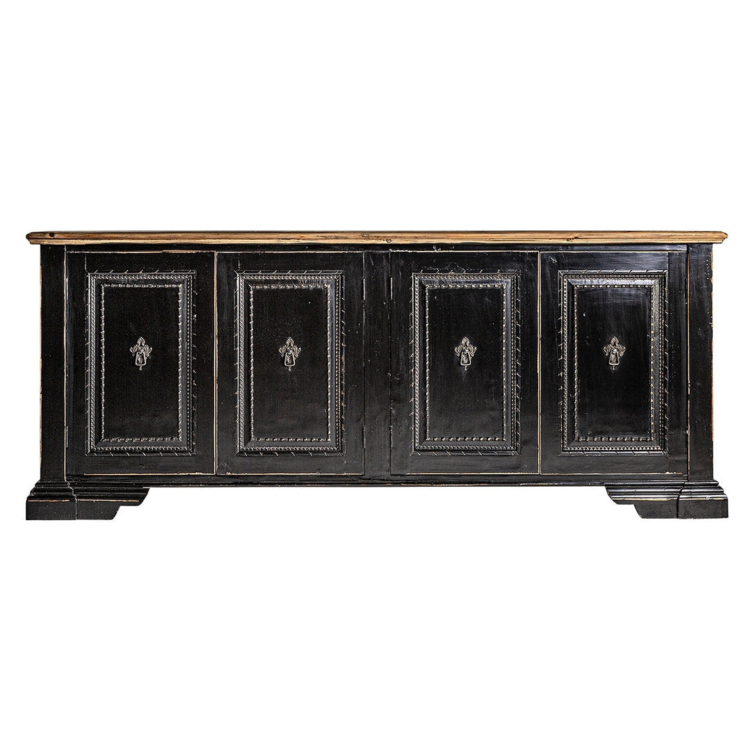 Buffet credenza provenzale nera
