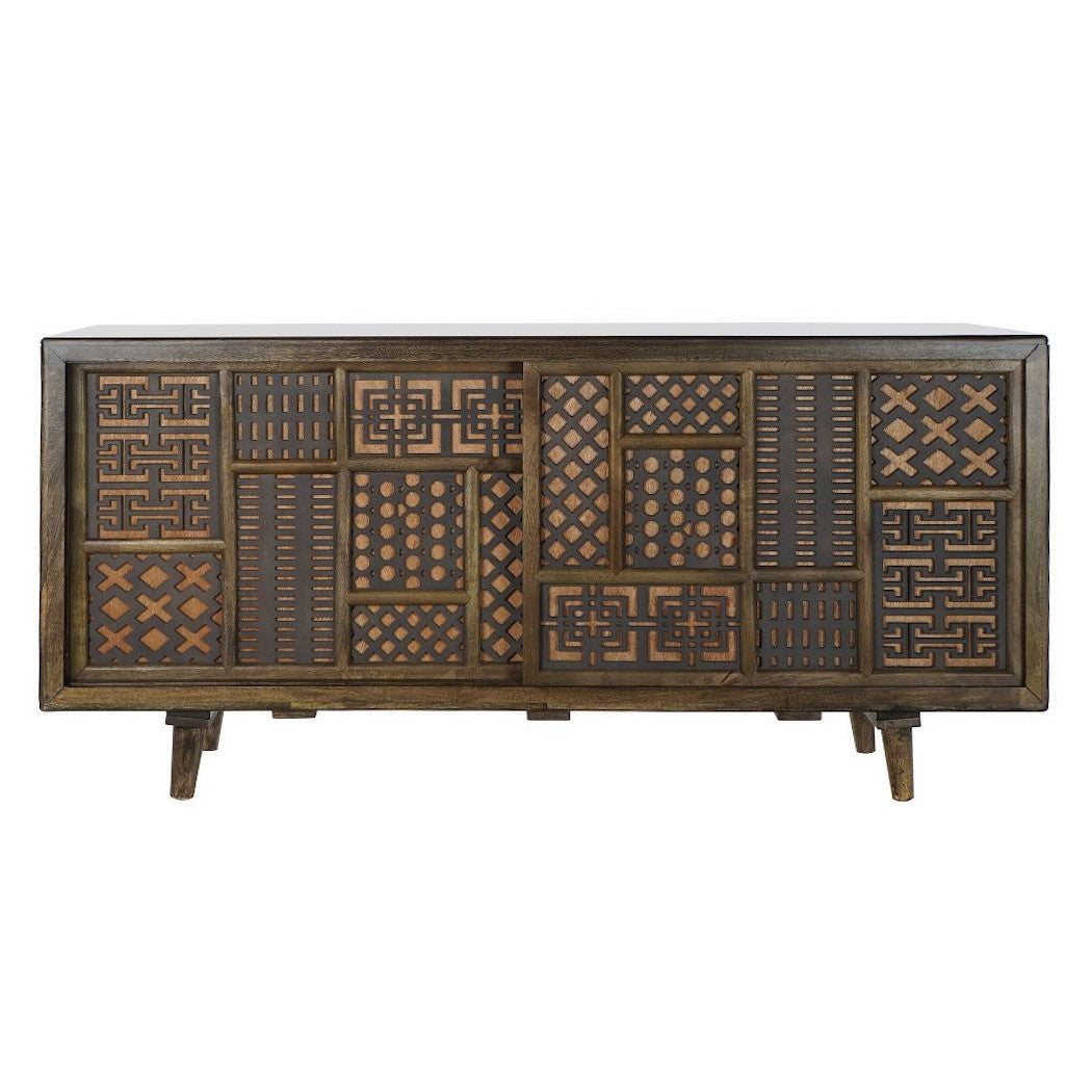 Buffet etnico legno vintage