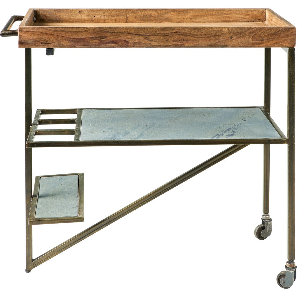 Mobile bar industrial chic per soggiorno