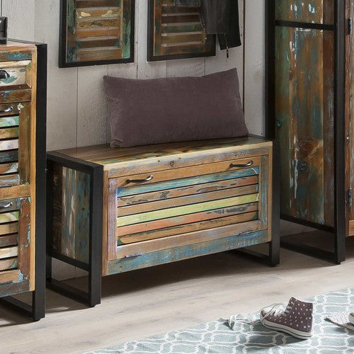 Scarpiera panca industrial color river