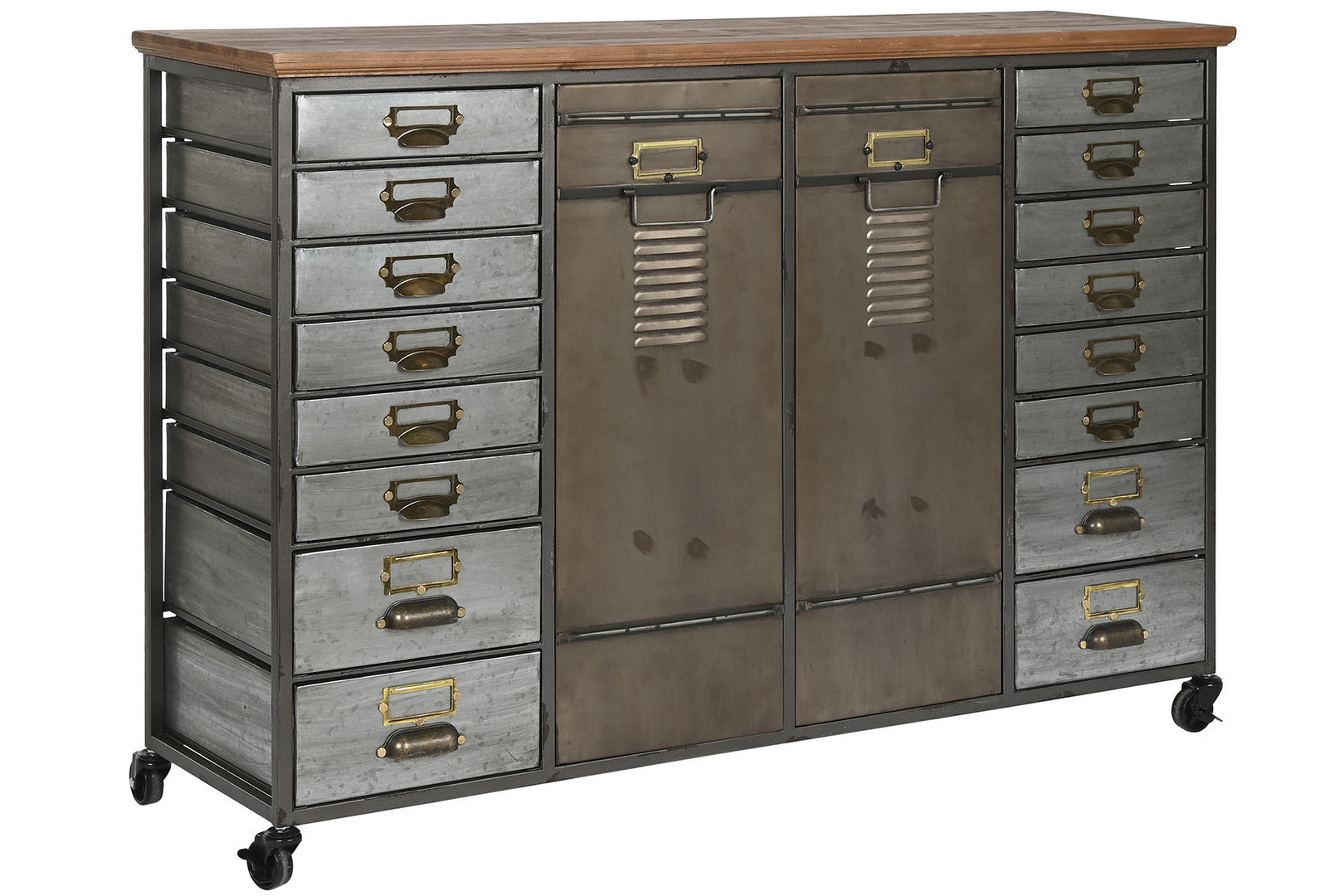 Credenza industrial con ruote