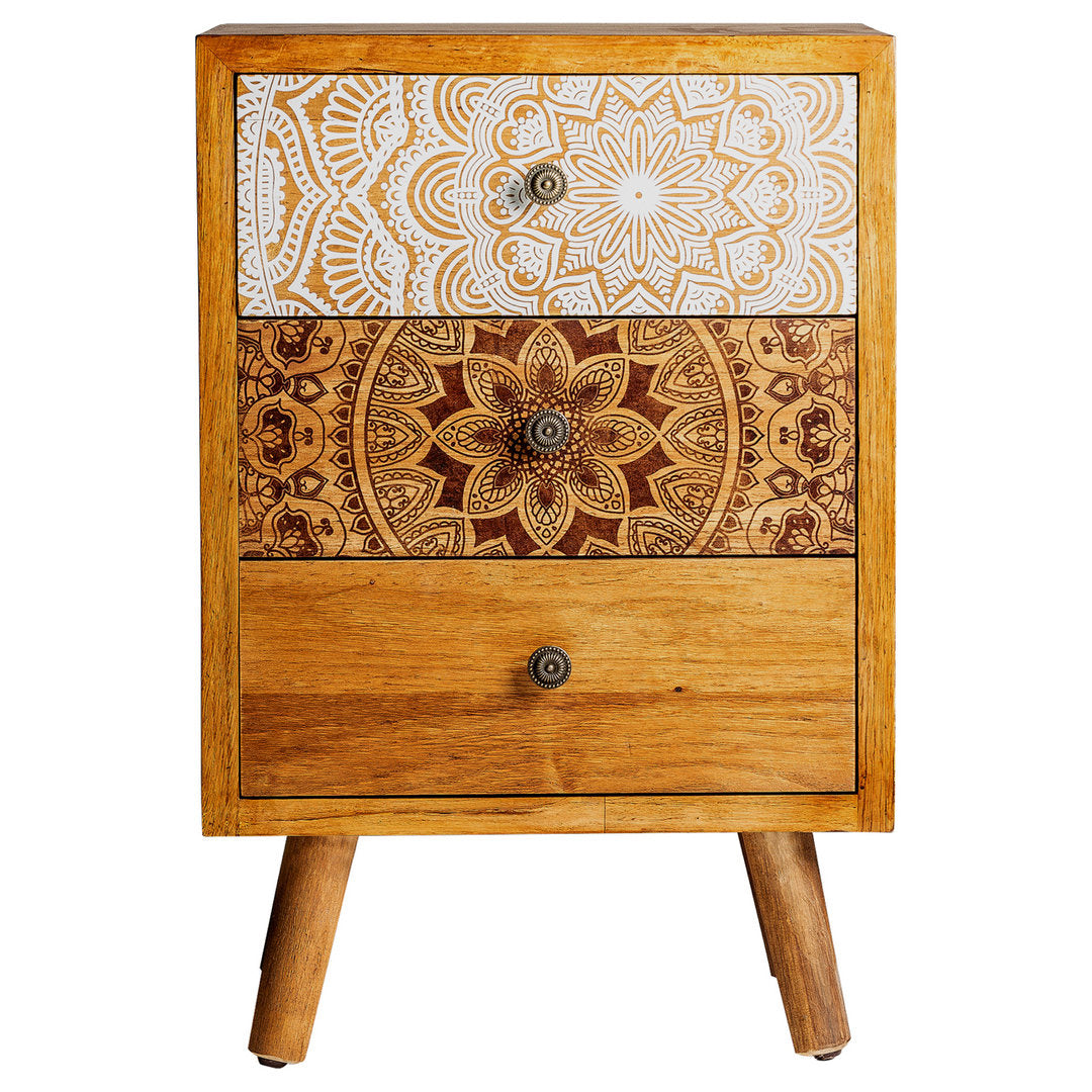 Comodino vintage dipinto