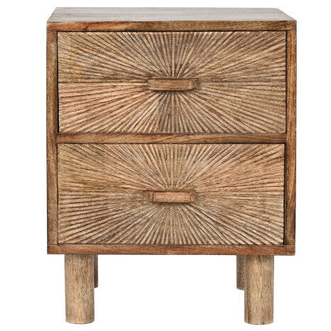 Comodino etnico chic per camere eleganti e ambienti raffinati