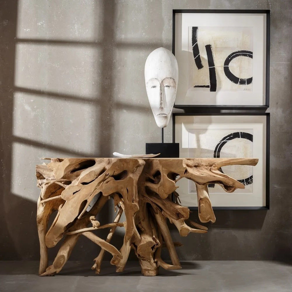 Consolle rami teak naturale