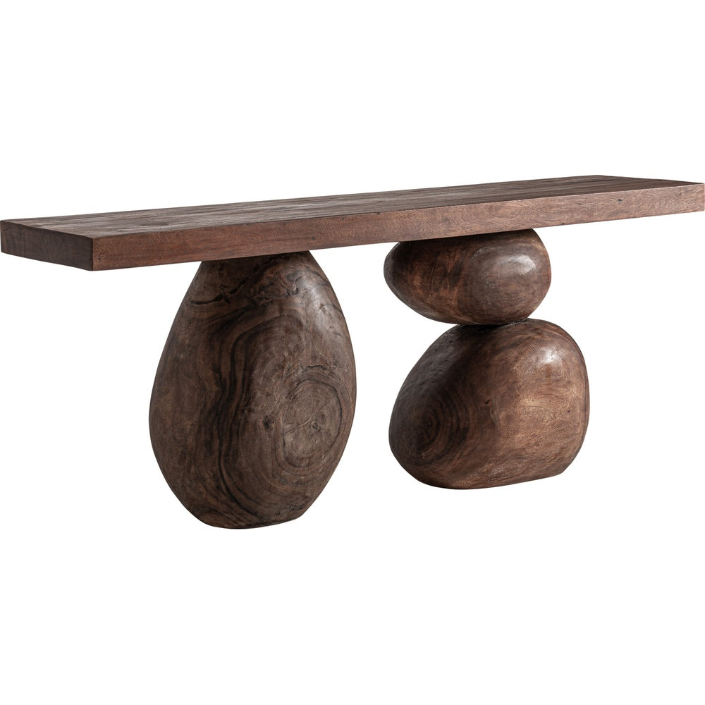 Consolle di design artigianale ideale per ingressi eleganti e ambienti Mediterranean Luxury.