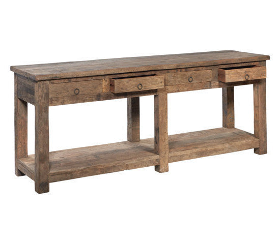 Consolle legno di recupero orientale