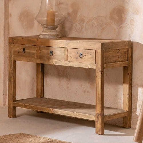 Consolle legno naturale country