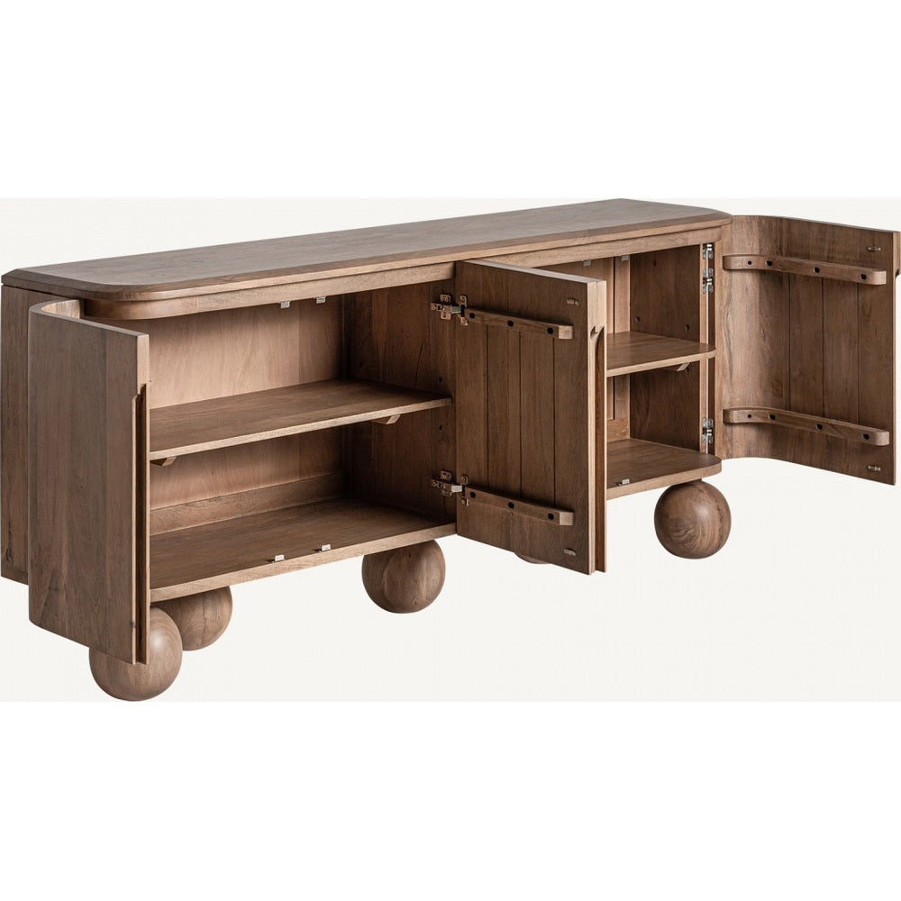 Credenza buffet art decò living legno mango