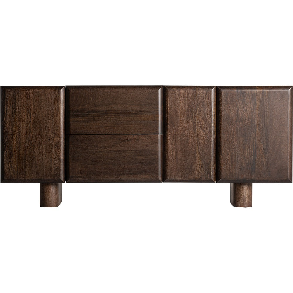 credenza in legno di mango marrone per soggiorno naturale moderno