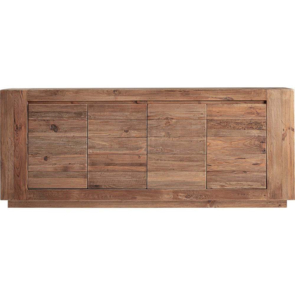 credenza coloniale legno pino riciclato