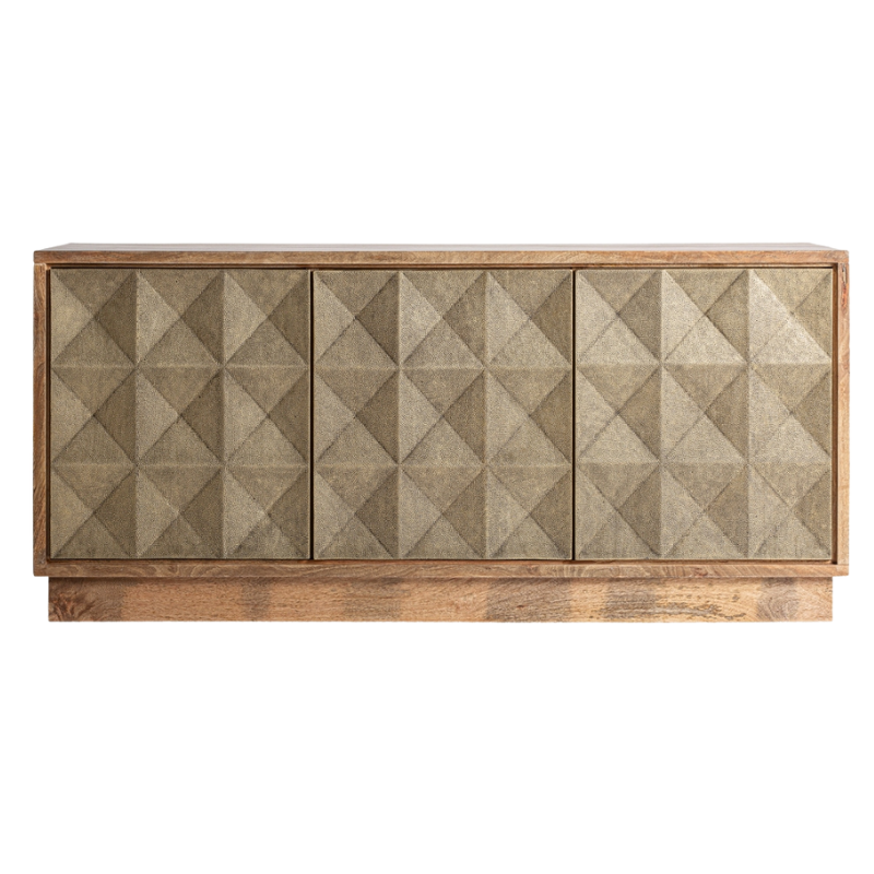 Credenza art decò legno e ottone