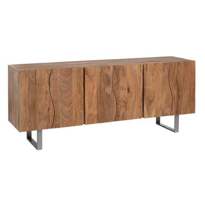 Credenza legno naturale e ferro