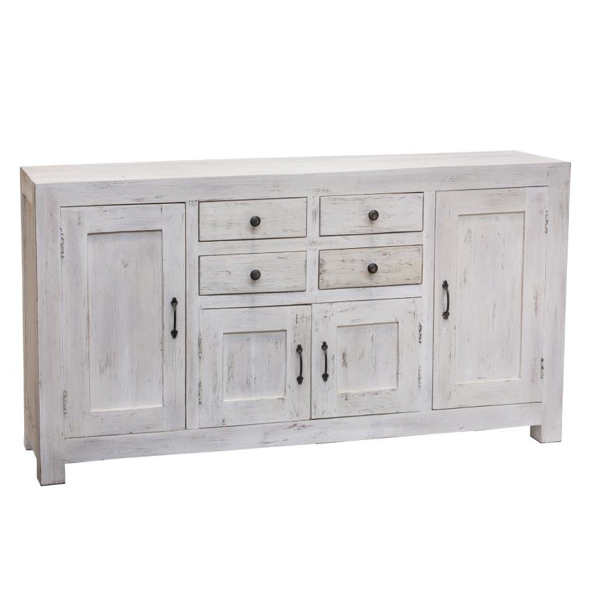 Credenza shabby chic bianca