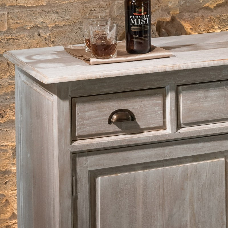 Madia buffet legno teak sbiancato