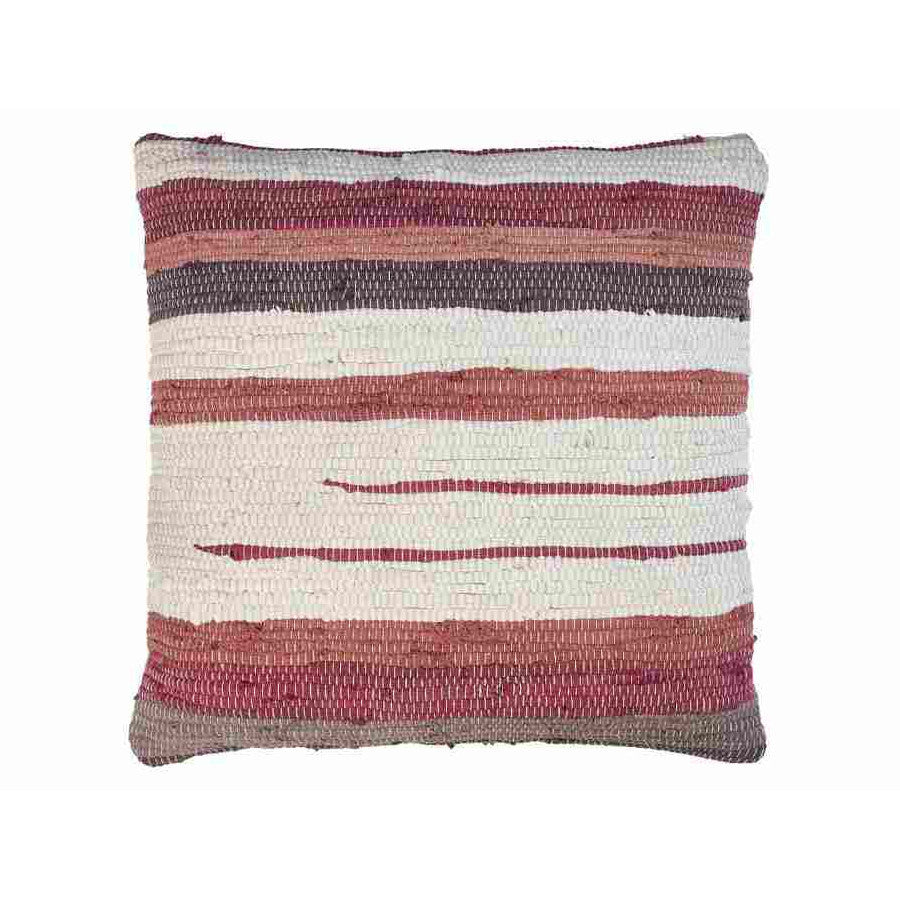 Cuscino righe bianco rosso 60x60
