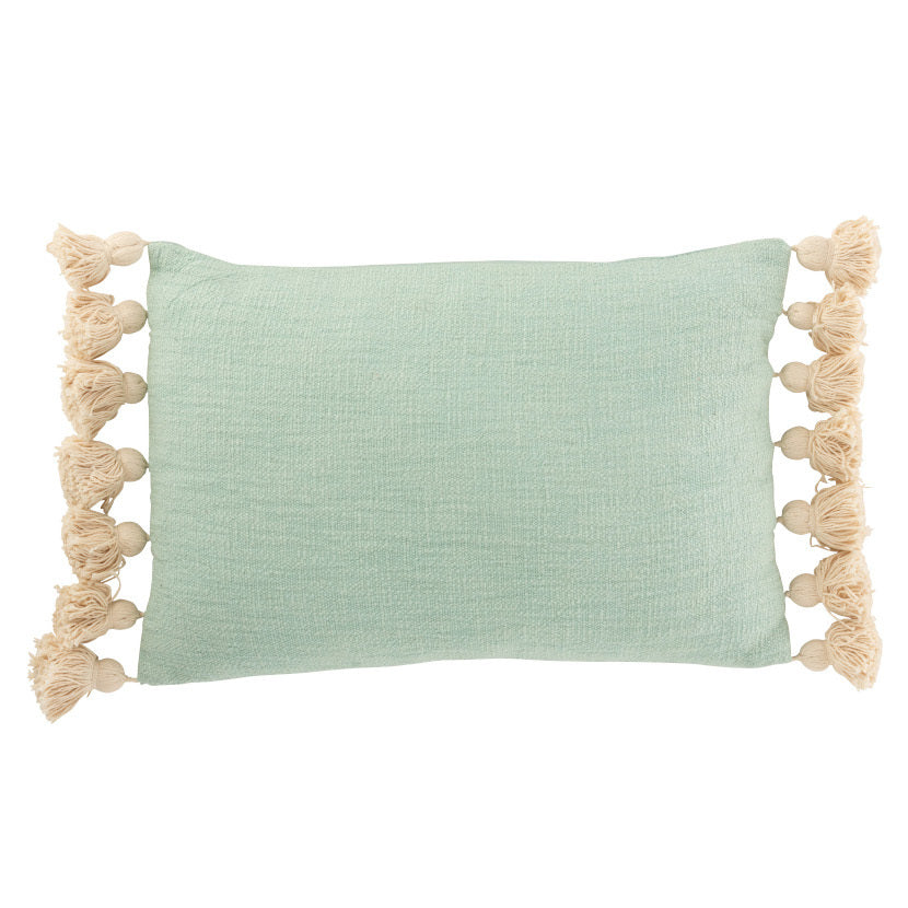 Cuscino nappe cotone verde acqua