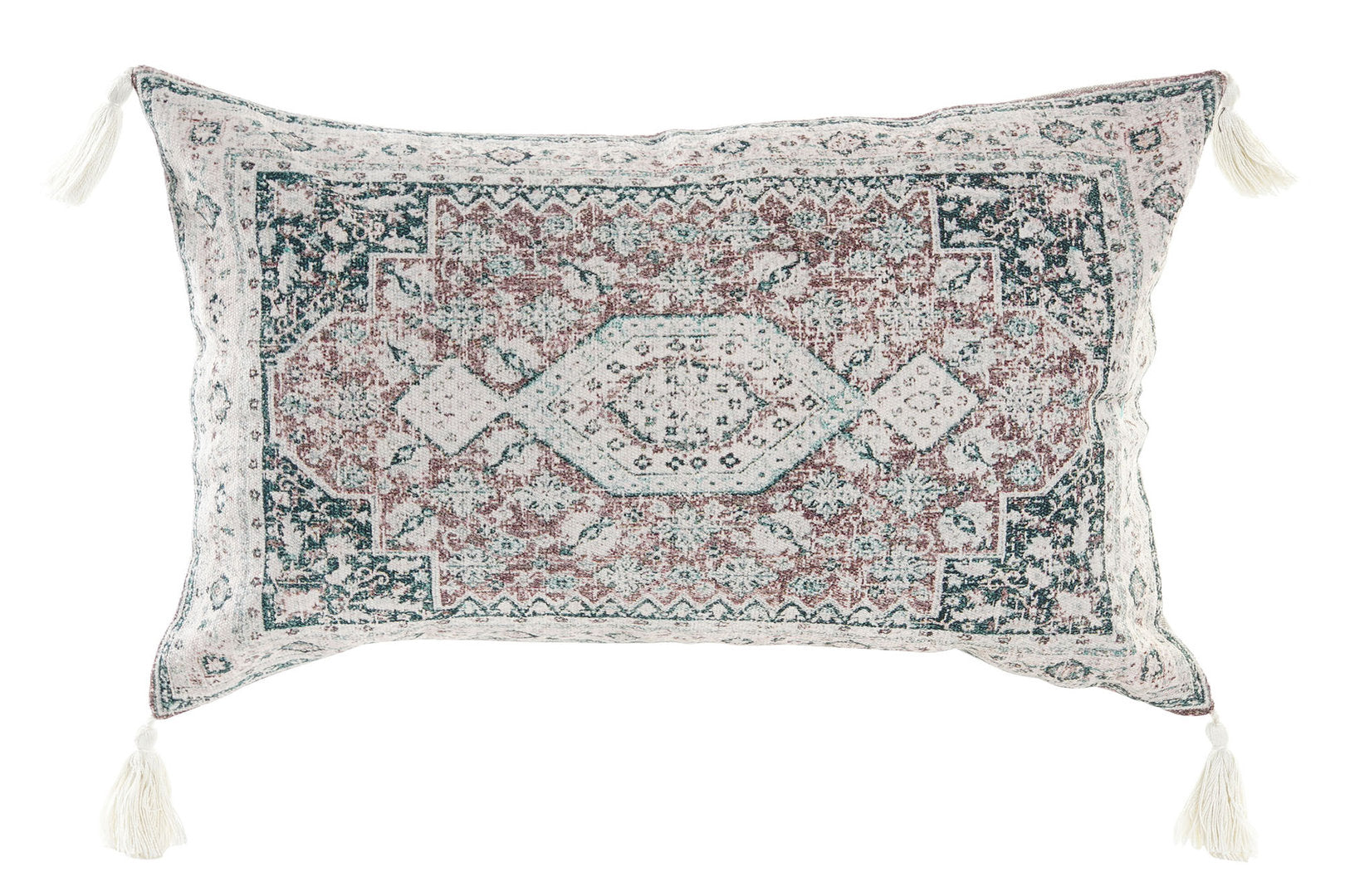 Cuscino vintage slavato verde