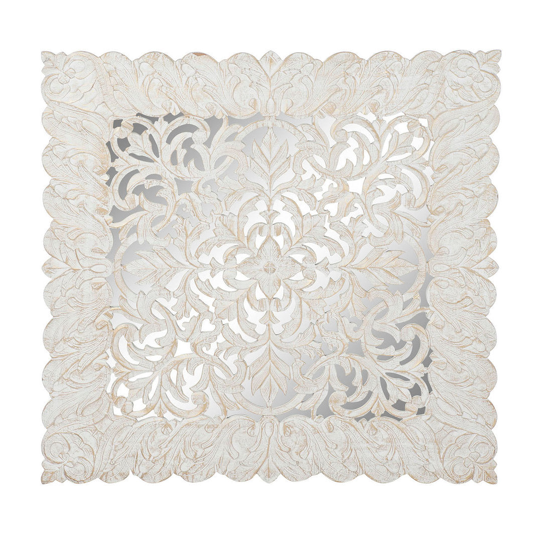 Pannello legno intarsiato shabby