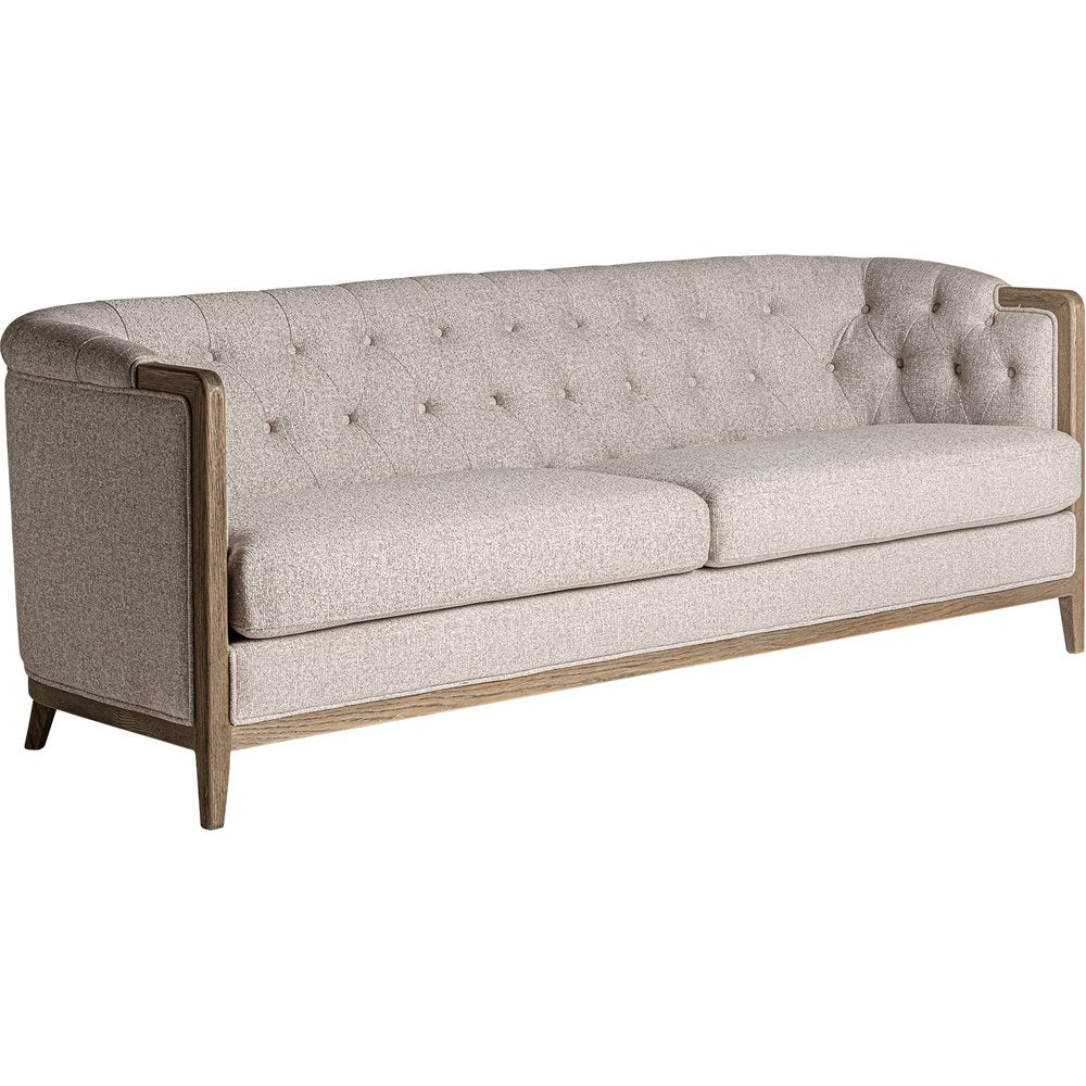 Divano Capitoné Elegante Beige Selmont