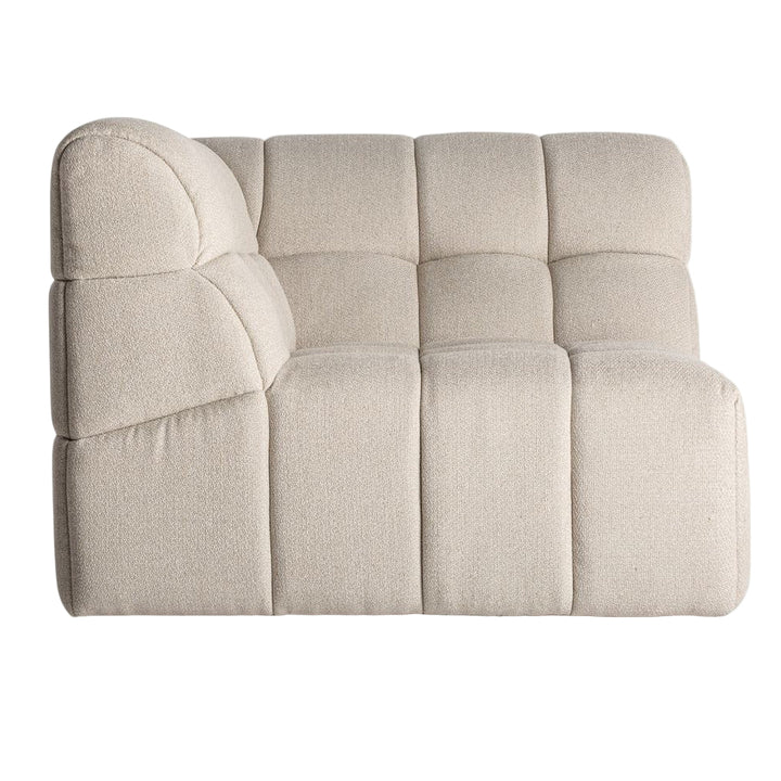 Modulo divano angolare contemporaneo bianco sporco