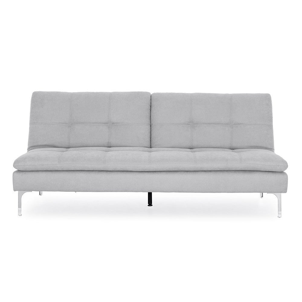 Divano letto design vintage grigio chiaro