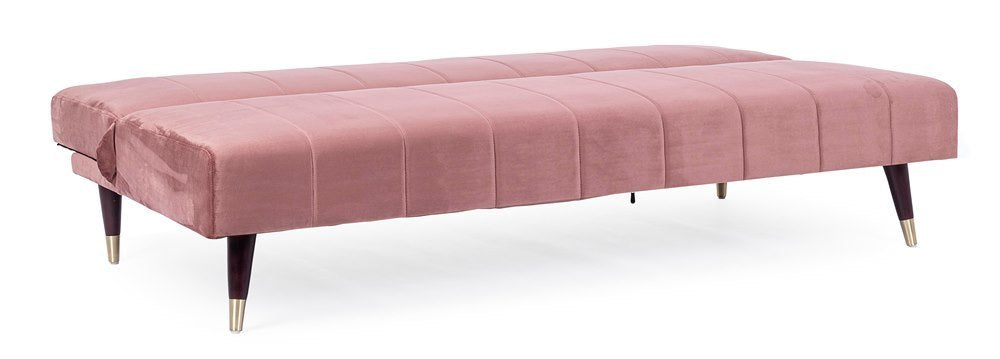 Divano letto vintage rosa antico