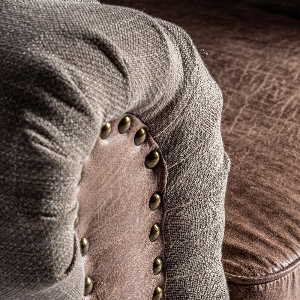 Divano vintage capitonné