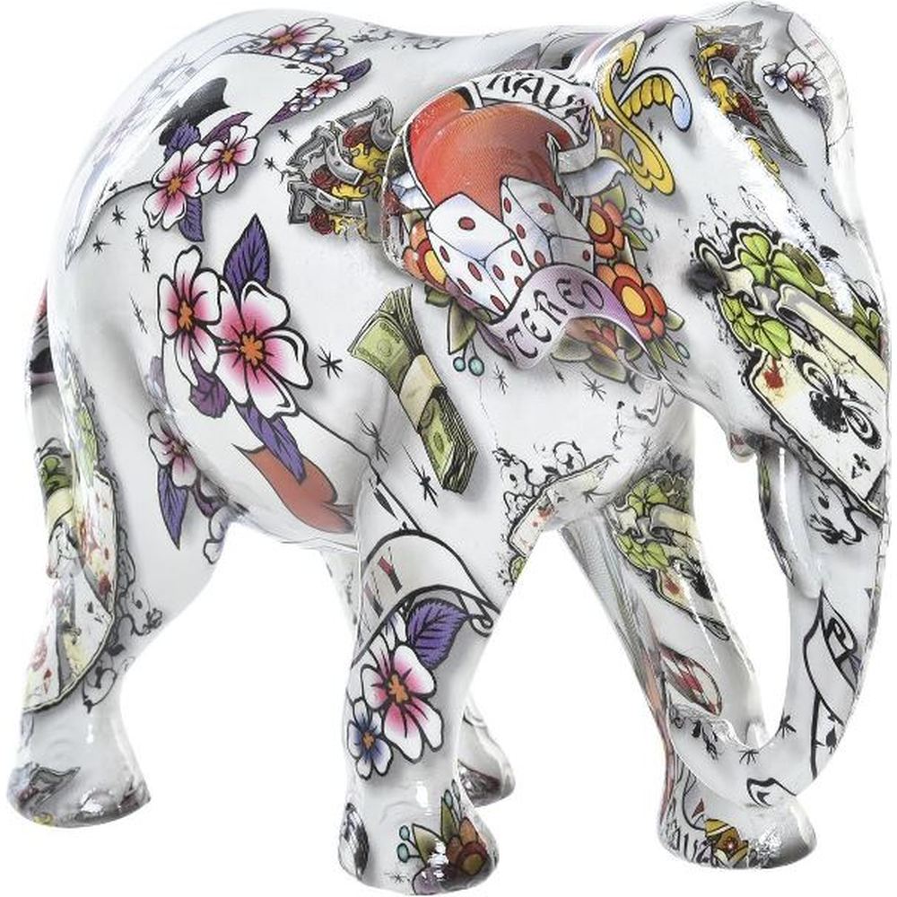 Elefante dipinto ideale per mensola chic
