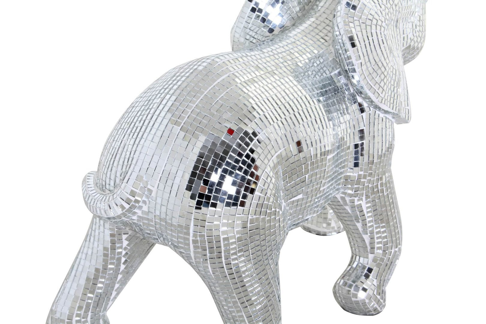 Elefante mosaico cromato