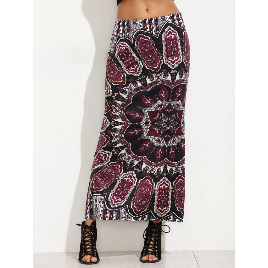 Gonna con spacco tribale