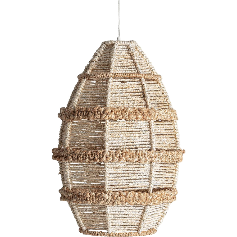 Lampada boho chic in ambiente naturale elegante