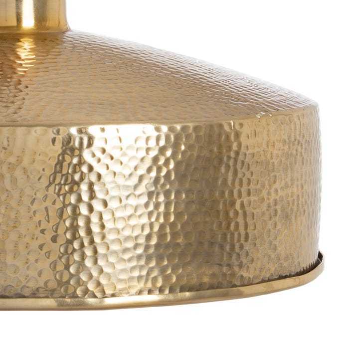 Lampadario industrial dorato