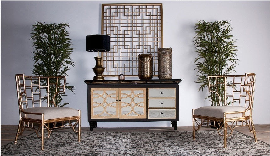 Lanterna orientale dorata