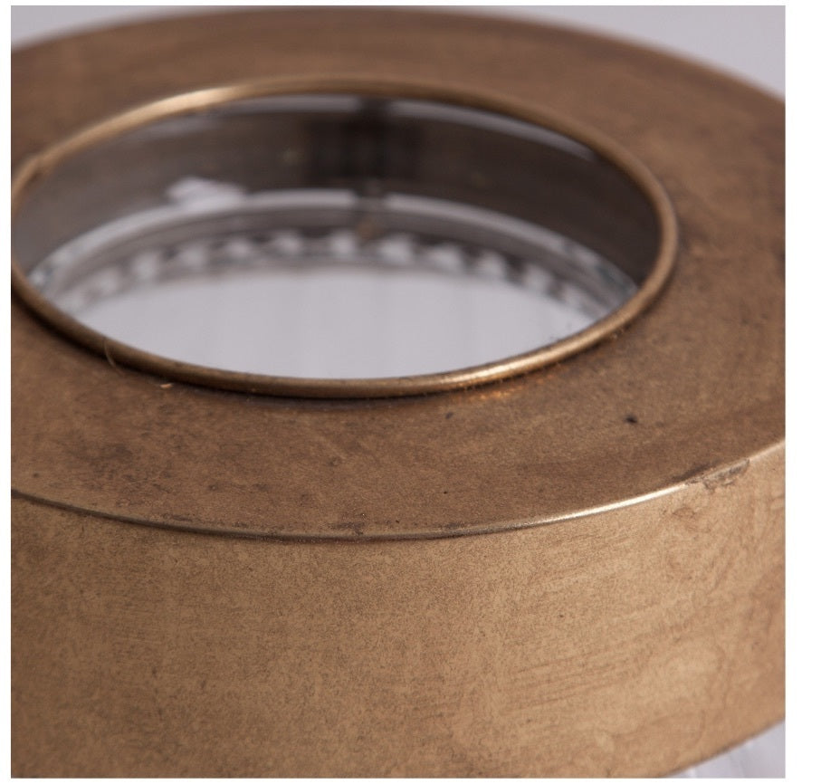 Lanterna provenzale vetro e oro