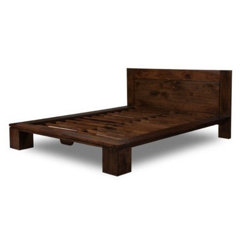 Letto etnico matrimoniale con doghe