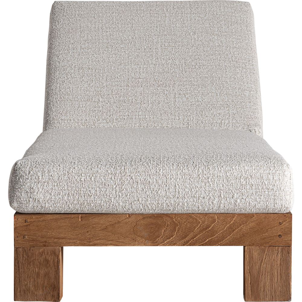 Lettino prendisole teak crema design lusso Block