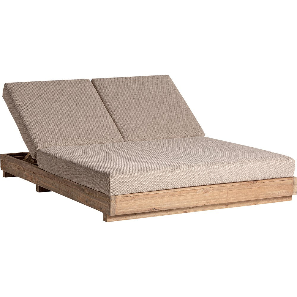 Sdraio outdoor di lusso in teak riciclato design Horizon Pure