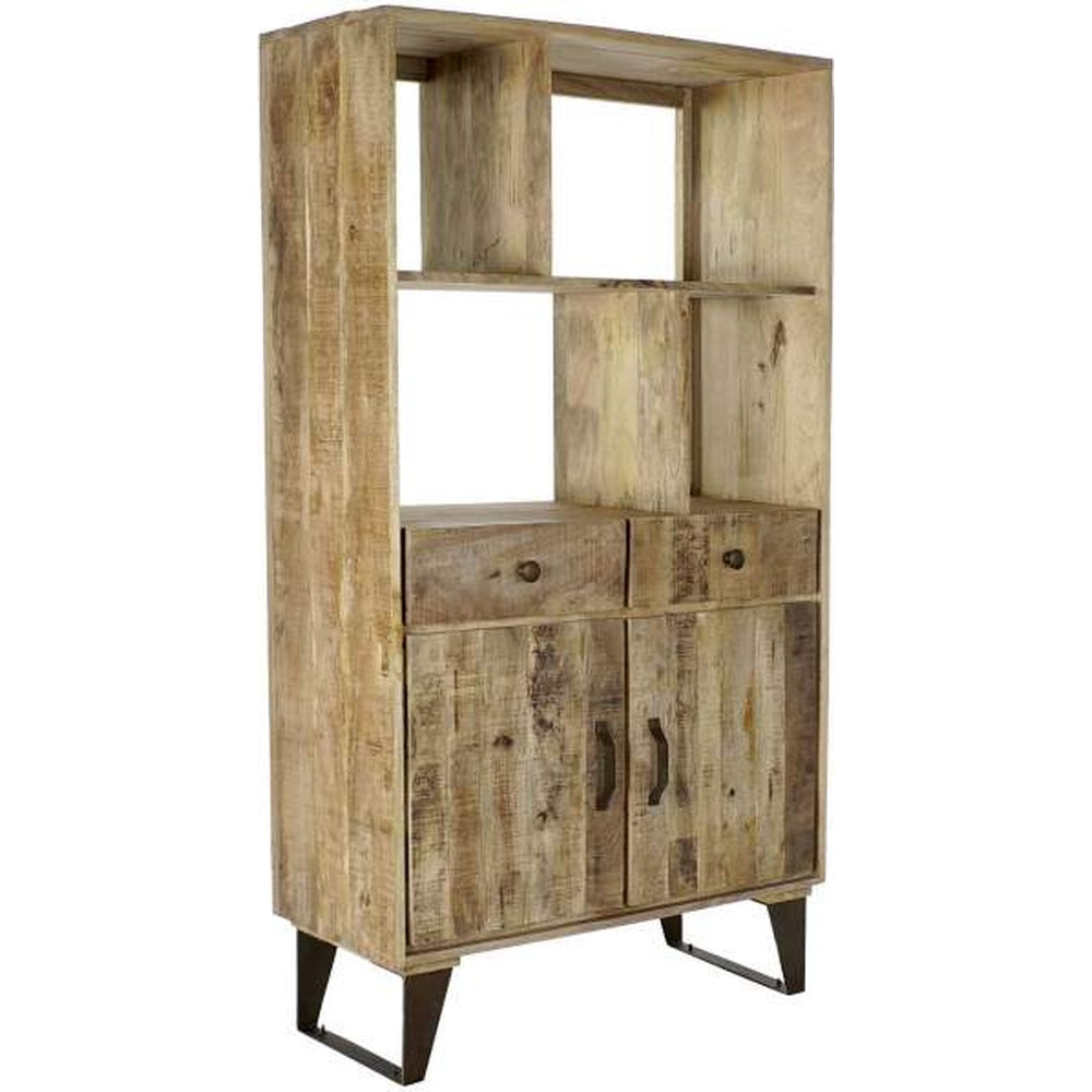 Libreria legno massiccio rustica