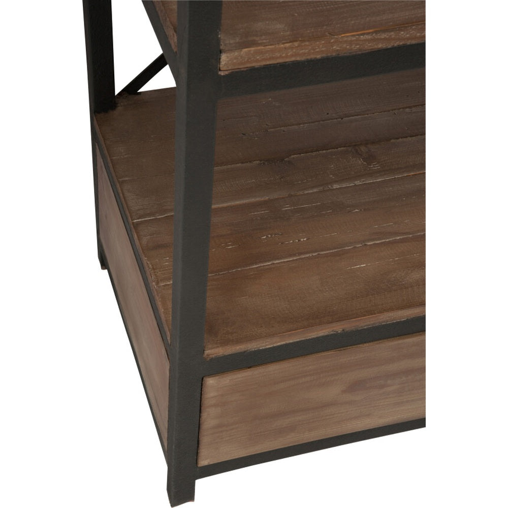 Libreria industrial nera