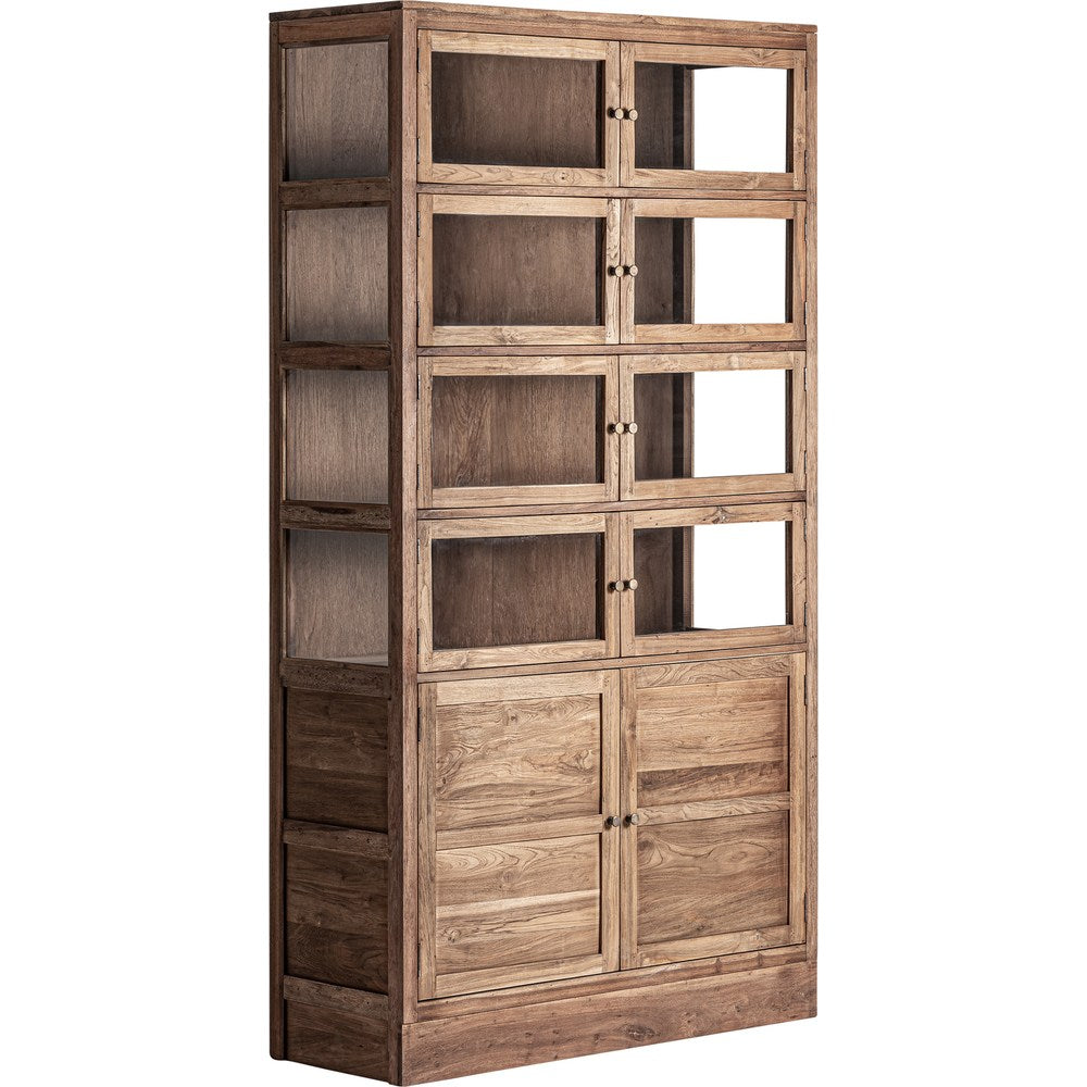 Vetrina coloniale elegante in legno massello