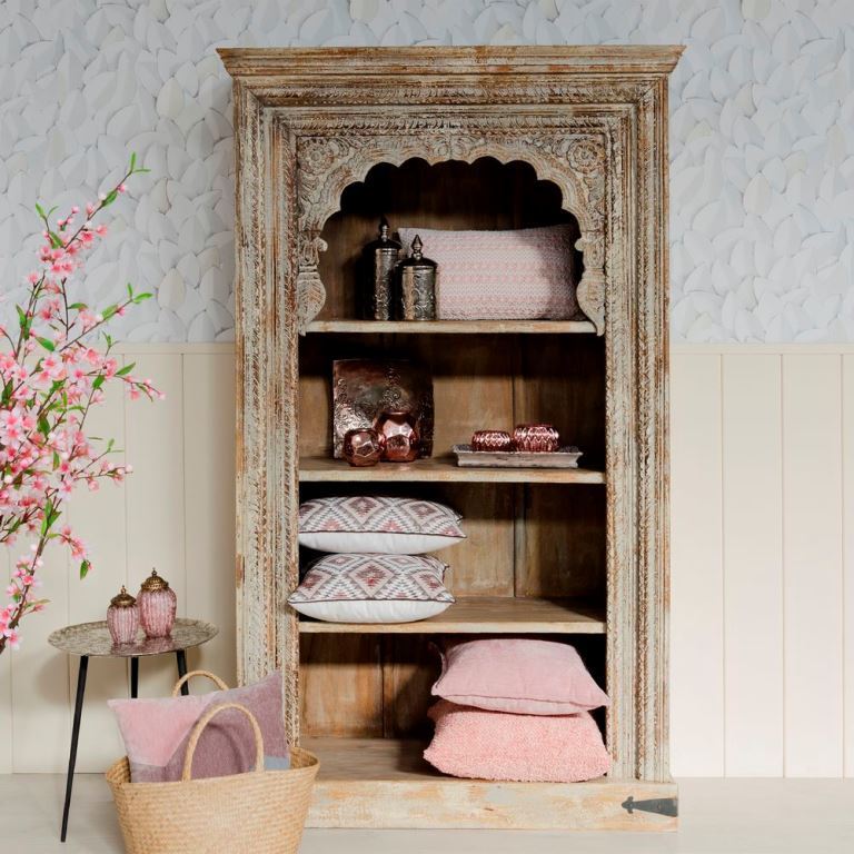 Libreria orientale shabby naturale
