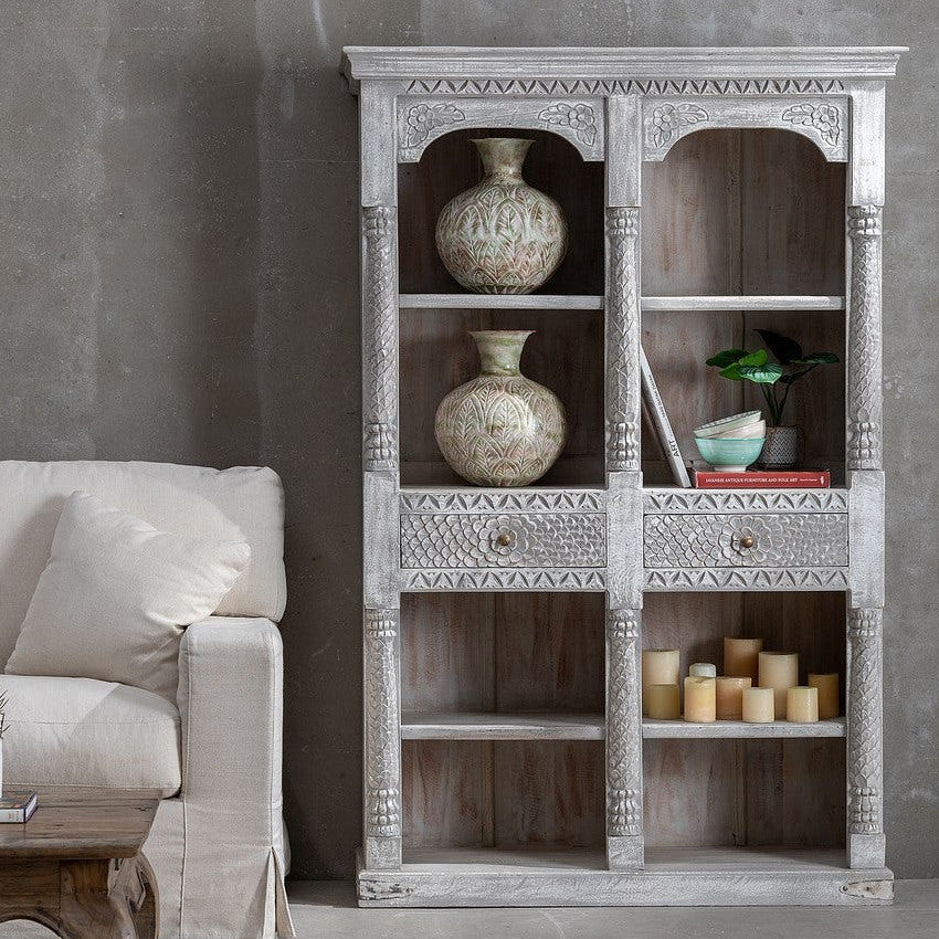 Libreria orientale grigia shabby