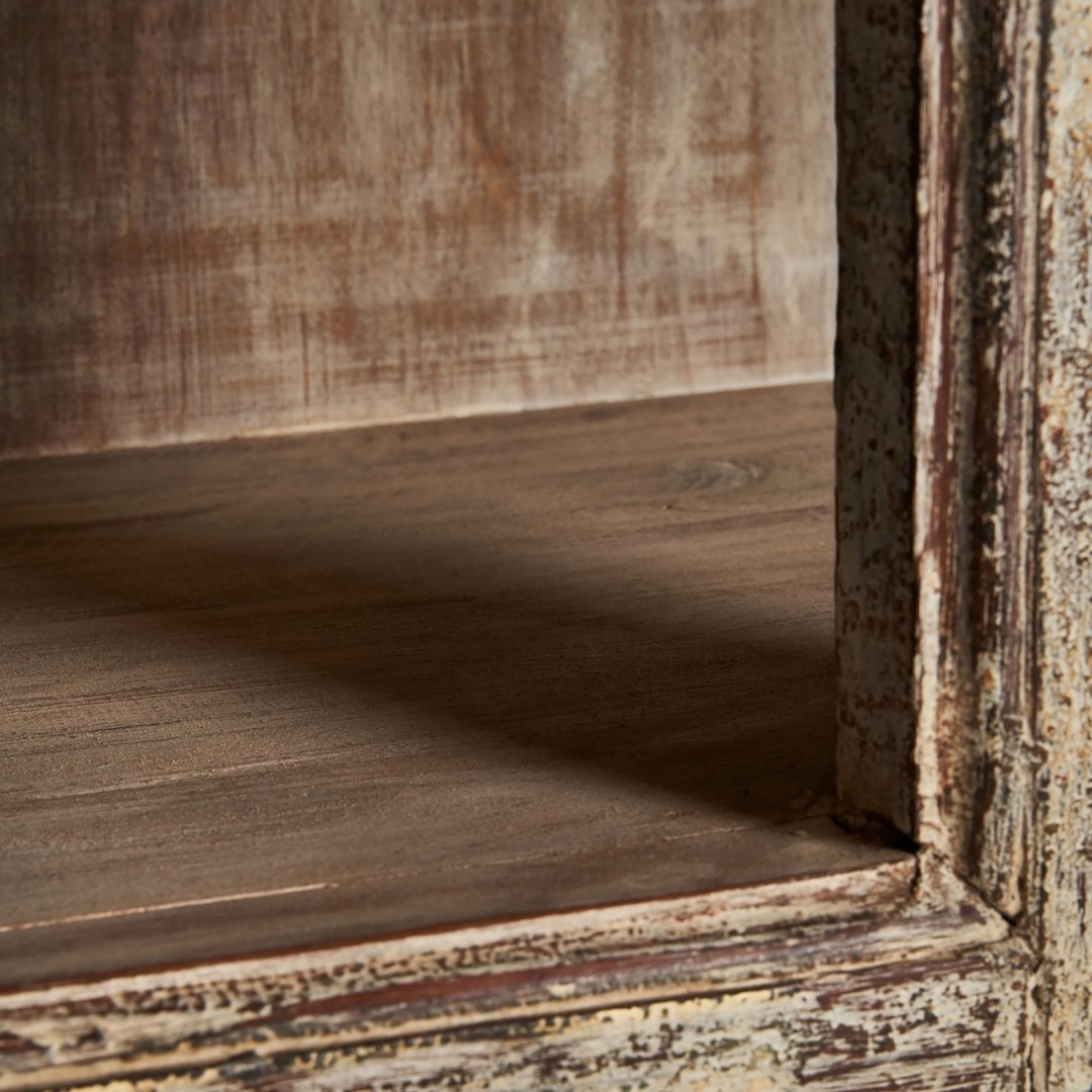 Libreria legno teak invecchiato