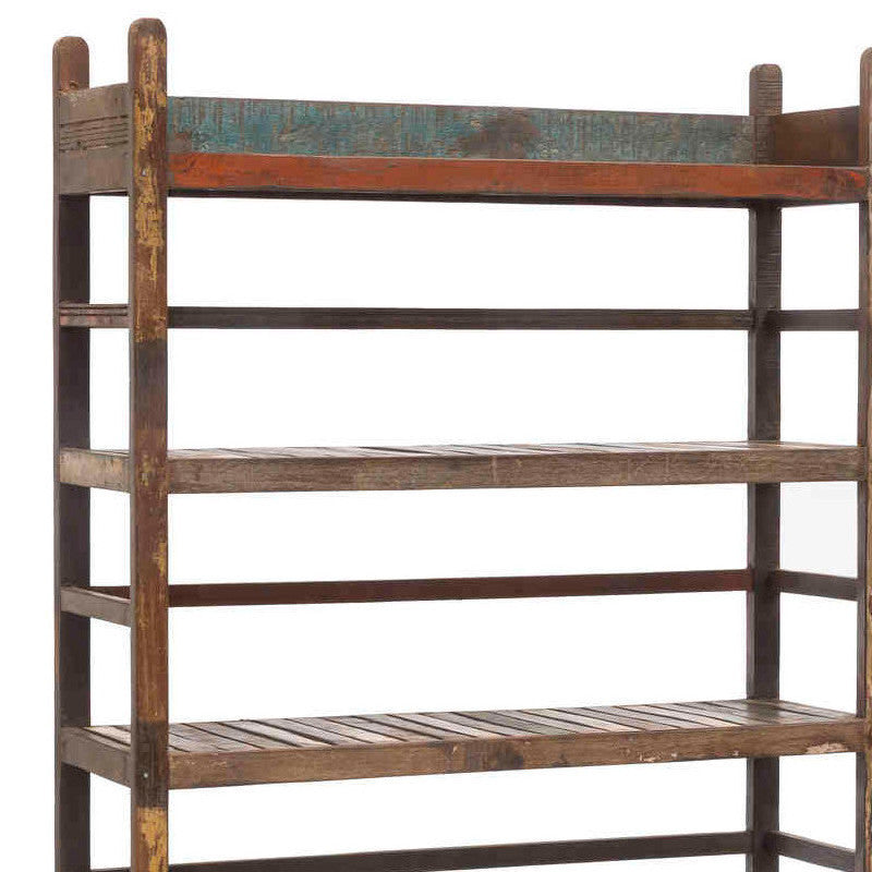 Libreria vintage multicolor