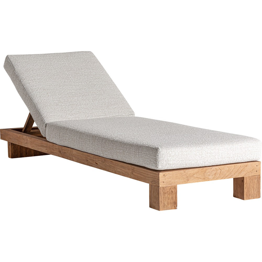 Lettino prendisole in teak design outdoor di lusso
